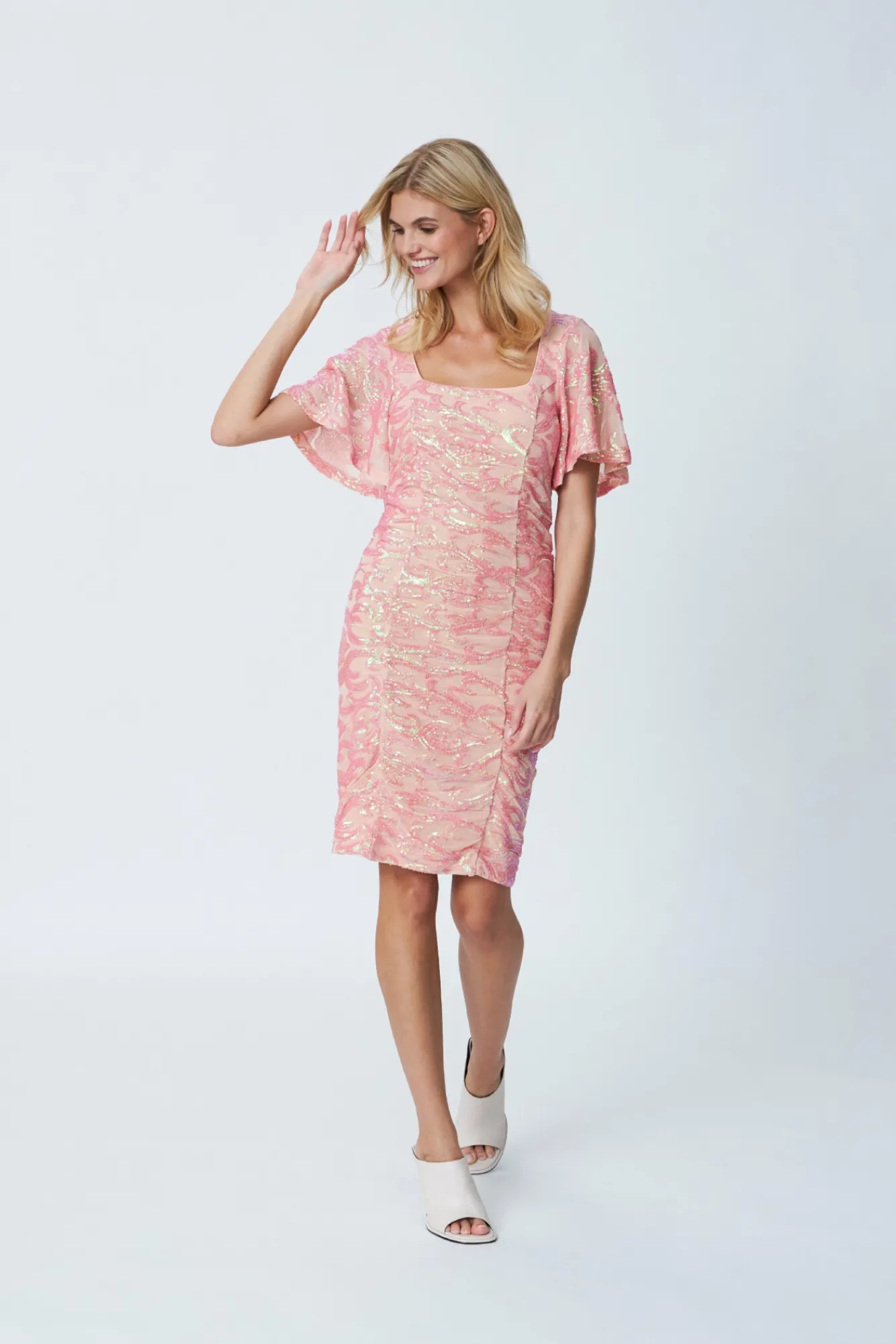 Cras Cph Kjoler<Clover Dress - Coral Pink