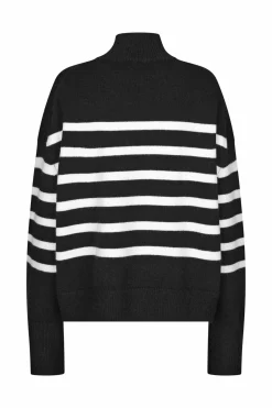 Cras Cph Strik<Isolde Pullover - Black/White