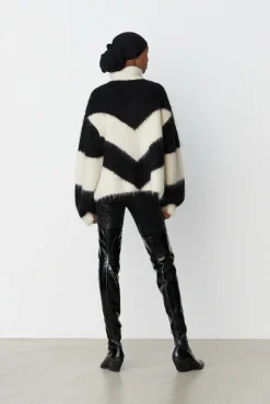 Cras Cph Strik<World Pullover - Buttercream/Black
